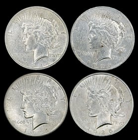 (4) U.S. Silver Peace Dollars