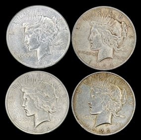 (4) U.S. Silver Peace Dollars