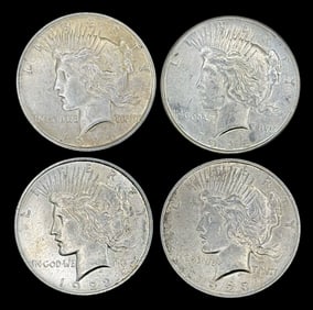 (4) U.S. Silver Peace Dollars