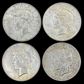 (4) U.S. Silver Peace Dollars