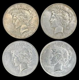 (4) U.S. Silver Peace Dollars