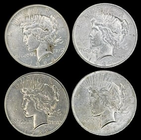 (4) U.S. Silver Peace Dollars