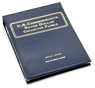 13pc U.S. Commemorative Silver Dollar Collector Panels in Album