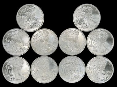 (10) Walking Liberty .999 Silver One Ounce Rounds