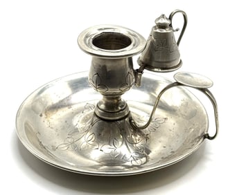 Vintage Sterling Silver Chamber Stick