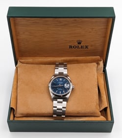 1999 Men's Rolex Date Oyster Perpetual Wristwatch