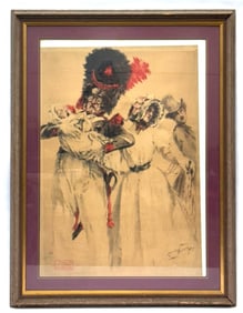 1903 Maurice Neumont Grenadier And The Child Poster