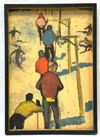 Paul Matthias Padua Color Lithograph on Board