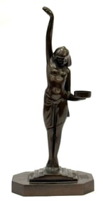 Mid Century Art Deco Bronze Figural Sculpture