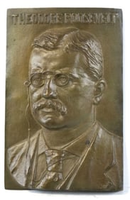 1900 Theodore Roosevelt Bronze Plaque from his vice presidential campaign