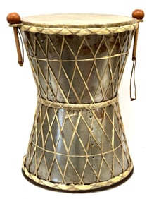 Ornate Damru Style Steel Drum