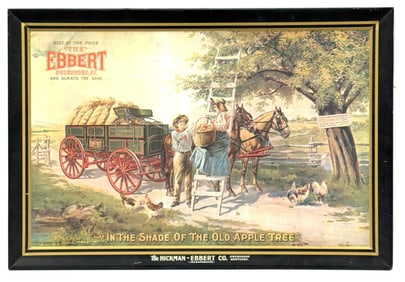 SST Hickman-Ebbert Wagons Advertising Sign