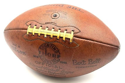 1967 NFL Game-Used Football from the Chicago Bears Game