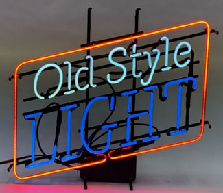 1991 "Old Style Light" Neon Advertisement Sign