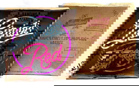 Leinenkugel's Leinie's Red Neon Advertisement Sign in Original Box