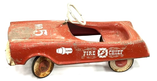 Original 1960's Midwest MTD Fire Chief Pedal Car