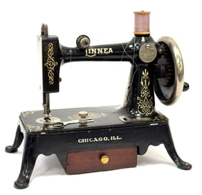 1920's Bergbom & Roberg "Linnea" Cast Iron Salesman Sample Sewing Machine