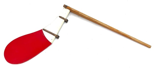 Vintage Wooden Sailboat Rudder Painted