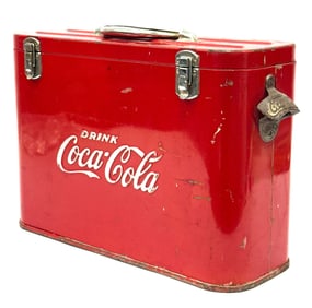 Vtg. Original Coca-Cola Airline Cooler