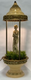 Mid Century Nude Greek Goddess Rain Oil Lamp
