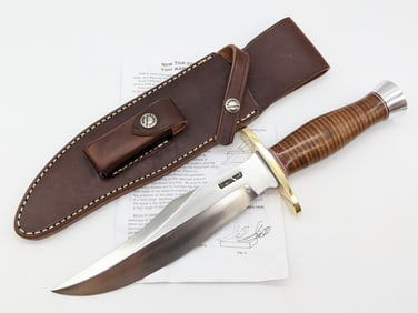 Randall Model 12 8in Bear Bowie Knife w/ Sheath & Papers