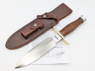 Randall Tom Clinton Special Stainless Steel Knife w/ Sheath & Papers