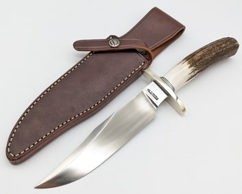 Randall Nordic Knives Special Stag Handle Bowie Knife w/ Sheath