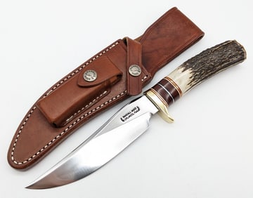 Randall Model 27 Trailblazer Stag Handle Knife w/ Sheath
