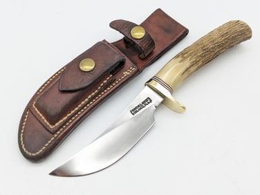 Vtg Randall Model 20 Stag Yukon Skinner w/ Sheath