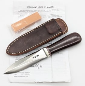 Randall Model 24 Stainless Steel Guardian w/ Sheath, Stone, & Papers