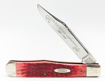 Ltd 1989 Case XX Centennial Red Bone No Guard Cheetah 6111 1/2