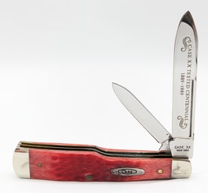 Ltd 1989 Case XX Centennial Red Bone Gunstock Jack Knife R6230