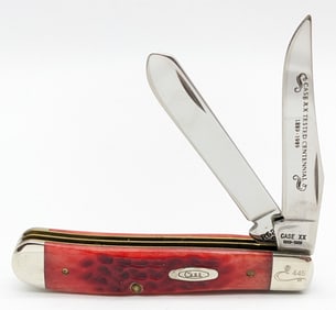 Ltd 1989 Case XX Centennial Red Bone Mini Trapper R6207