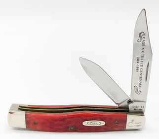 Ltd 1989 Case XX Centennial Red Bone Texas Jack Knife R62032