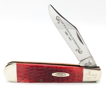 Ltd 1989 Case XX Centennial Red Bone Uneven Jack Knife R6199 1/2