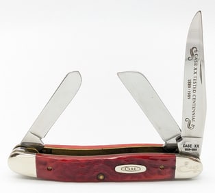Ltd 1989 Case XX Centennial Red Bone Medium Stockman R6318