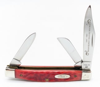 Ltd 1989 Case XX Centennial Red Bone Medium Stockman R6344