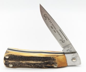 Ltd 1989 Case XX Centennial Stag Lockback Knife 059L