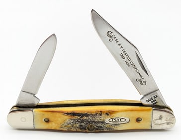 Ltd 1989 Case XX Centennial Stag Half Whittler 5208