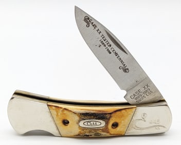 Ltd 1989 Case XX Centennial Stag Small Lockback 51225