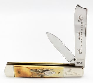 Ltd 1989 Case XX Centennial Stag One Arm Razor 52005
