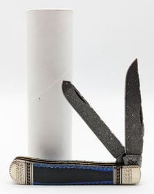 2015 Case XX Michael Prater Custom Damascus Trapper 9254 w/ Tube