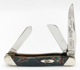 Ltd 2014 Case XX Rain Forest Corelon Slant Bolster Stockman 9318 w/ Box