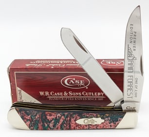 Ltd 2019 Case XX Rain Forest Corelon Slant Bolster Trapper 9254 w/ Box