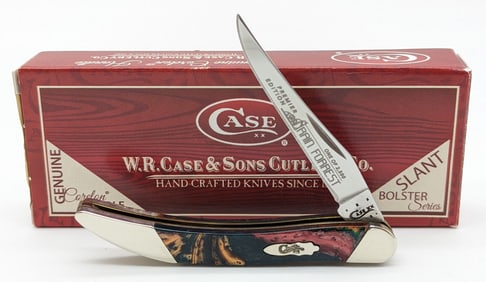Ltd 2014 Case XX Rain Forest Corelon Slant Bolster Tiny Toothpick 910096 w/ Box