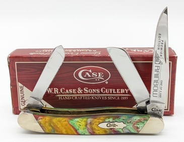 Ltd 2017 Case XX Rainbow Corelon Slant Bolster Stockman 9318 w/ Box