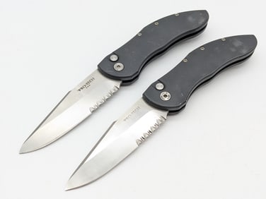 (2) Protech Elishewitz Design Doru Automatic Switchblade Knives