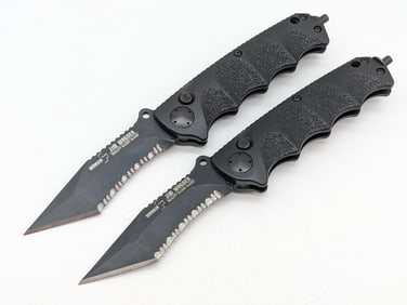 (2) Boker Plus Jim Wagner RBB Switchblade Auto Knives