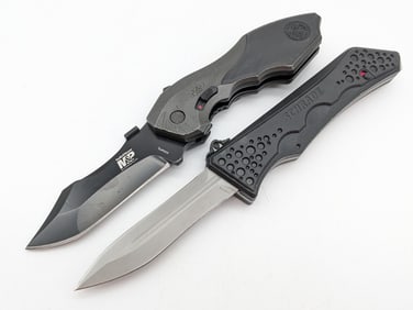 S&W M&P SWMP5L Switchblade & Schrade SCHOTF6 OTF Auto Knives