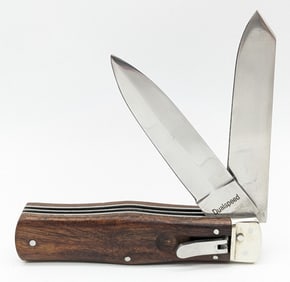 Dualspeed Double Blade Leverlock Switchblade Knife